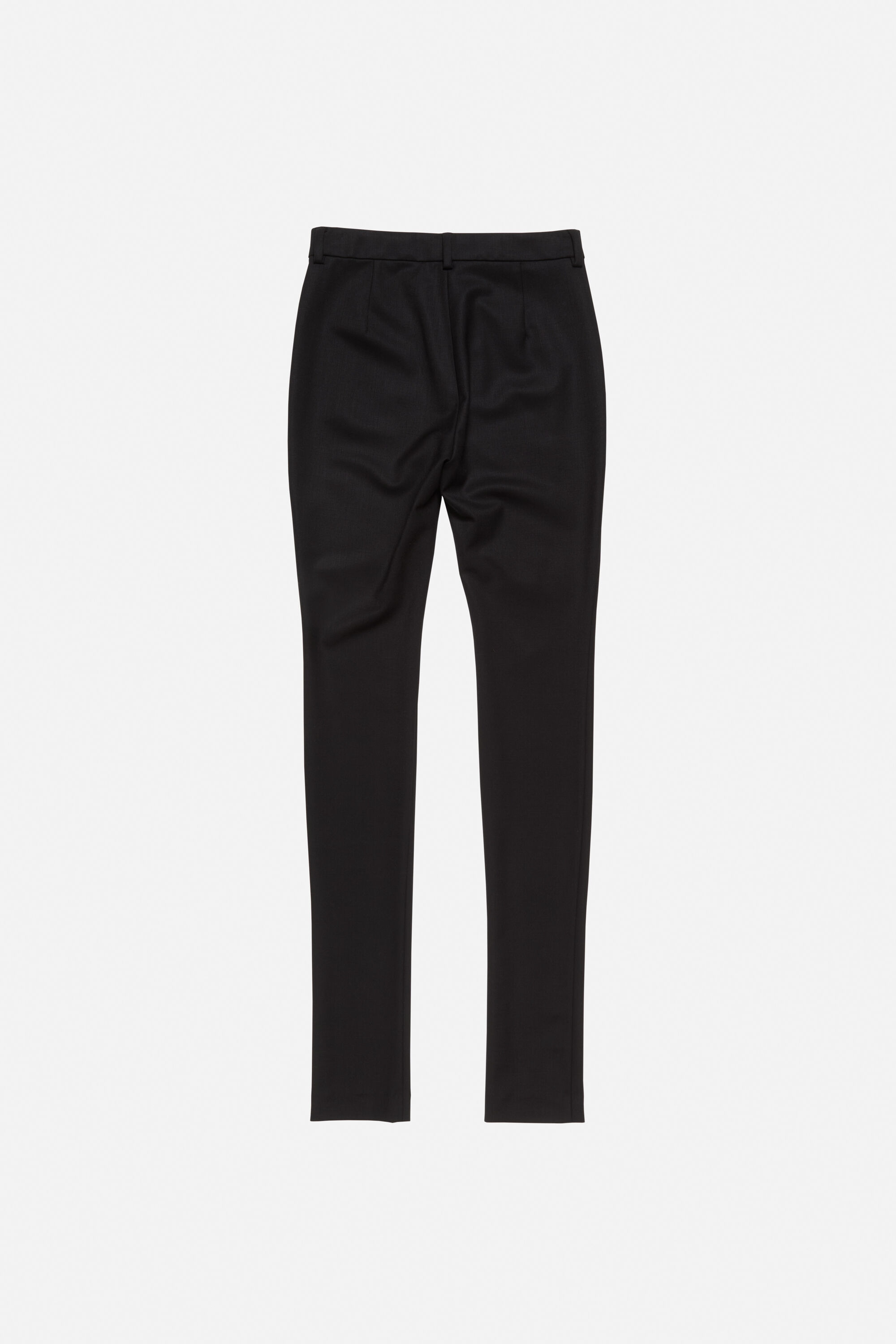 Wool stretch trousers - Black - 7