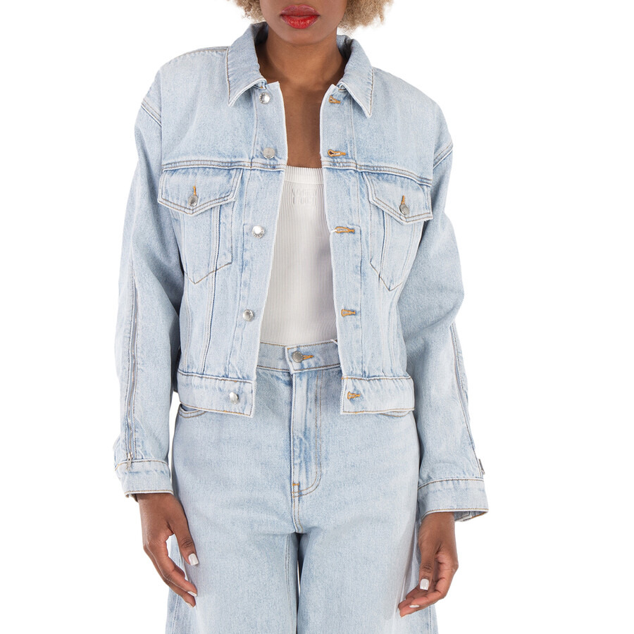 T by Alexander Wang Zipped Sleeve Trucker Cotton Jacket - 3