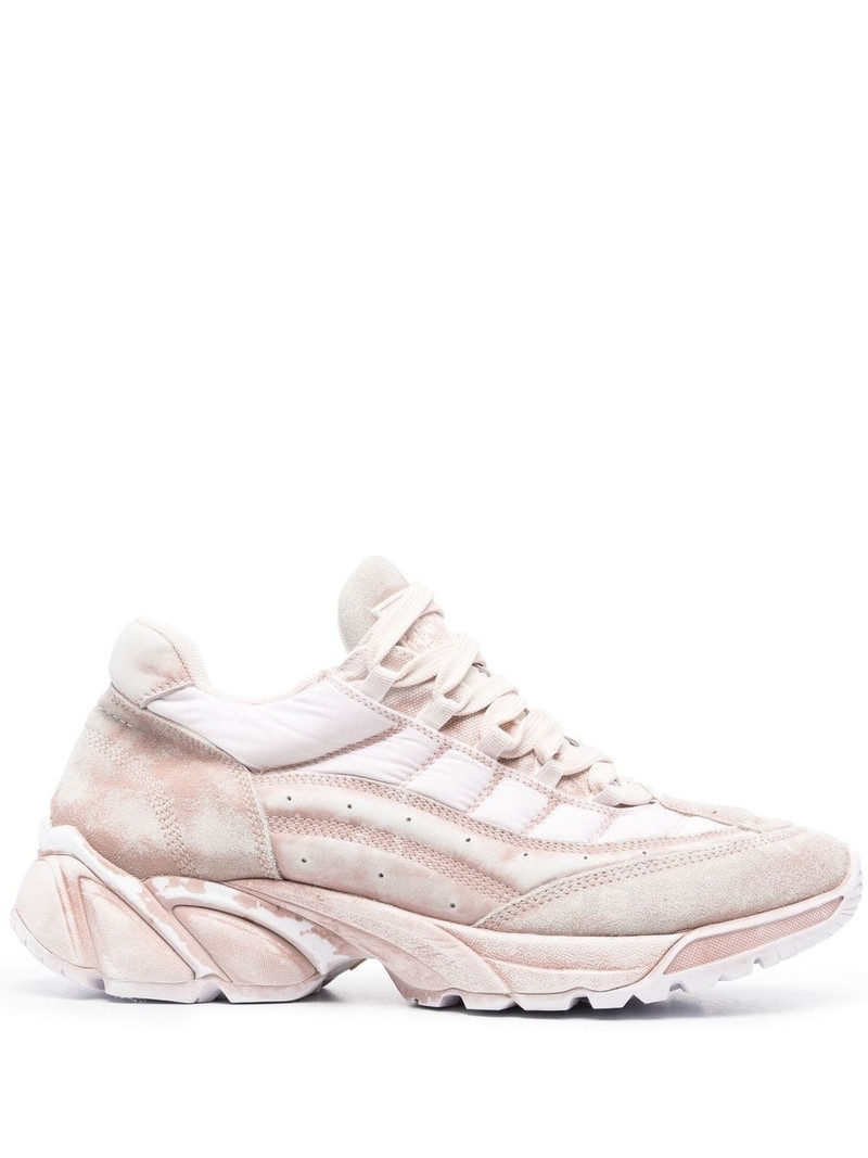 panelled low-top sneakers 1