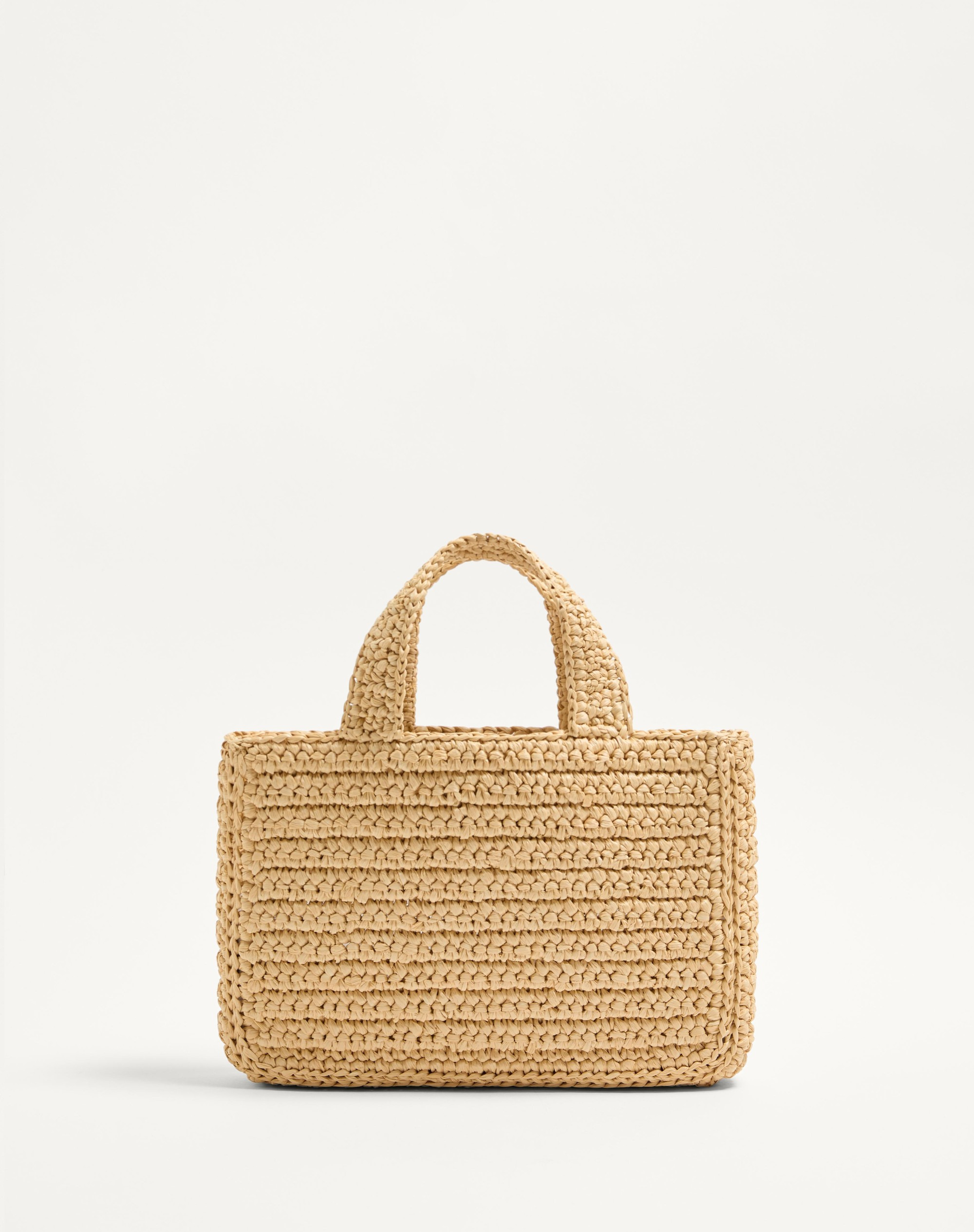 VALENTINO GARAVANI VIVA SUPERSTAR SMALL SHOPPING BAG IN RAFFIA - 5