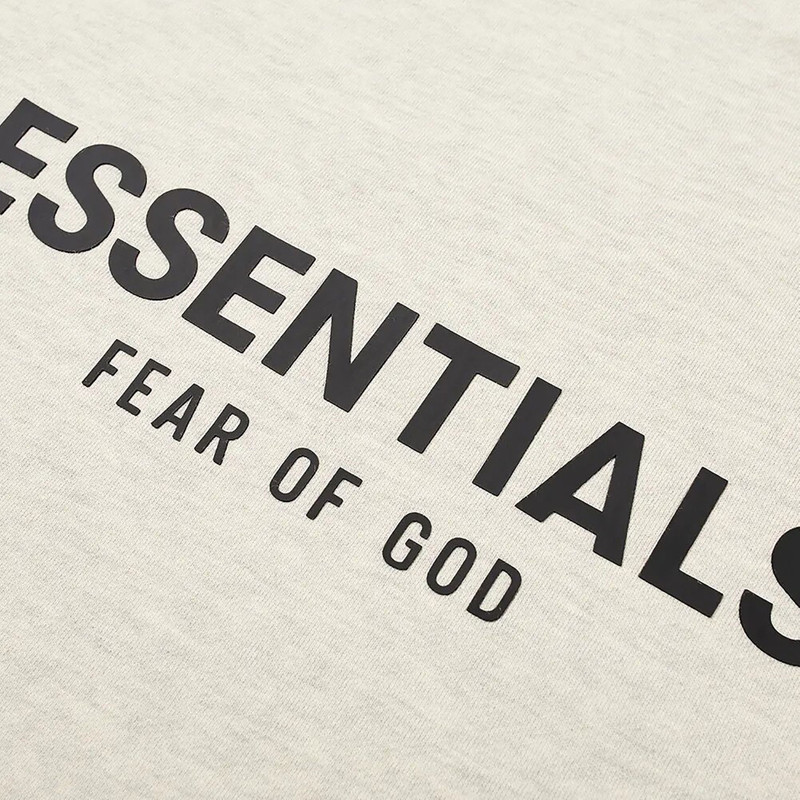ESSENTIALS Fear of God Essentials Crewneck Sweatshirt 'Light Heather Oatmeal' outlook