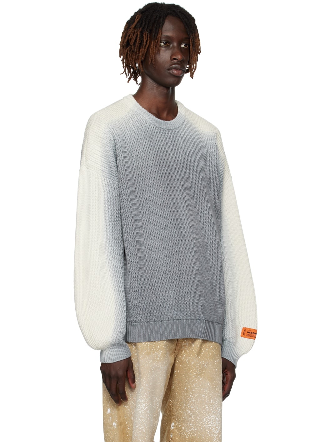 Gray Gradient Sweater - 2