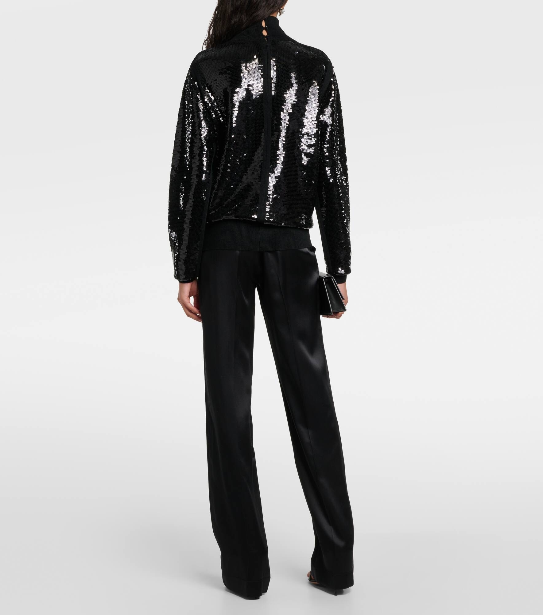 Sequined wool-blend sweater - 3