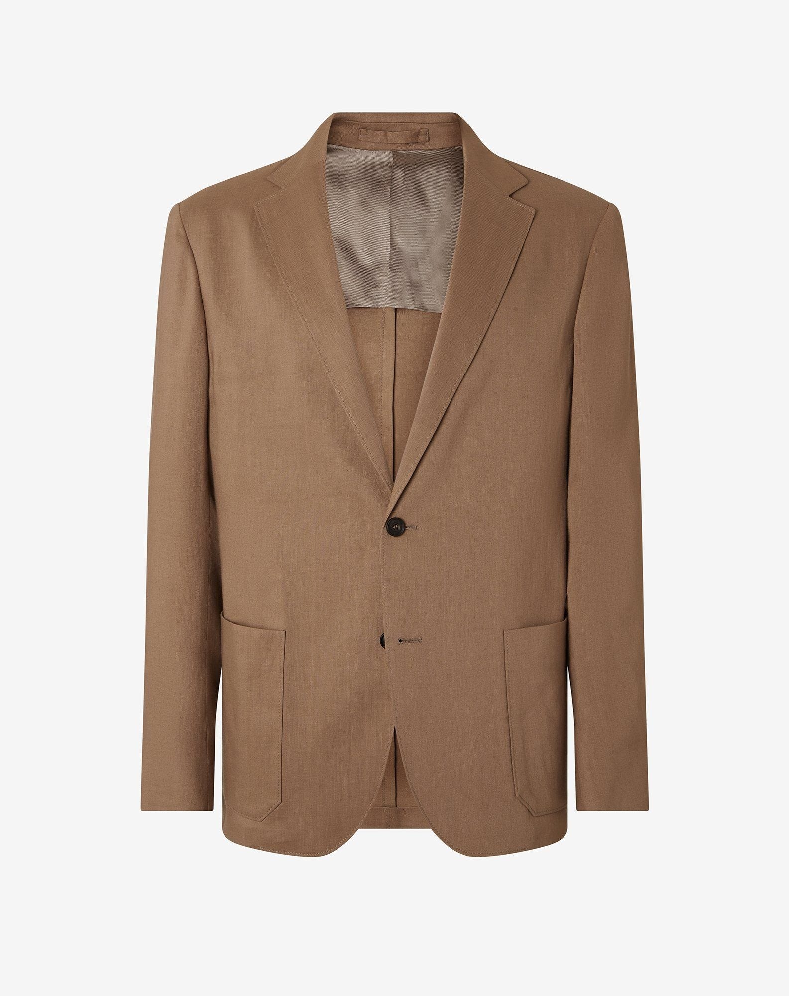 Beige linen, wool and mohair jacket - 1