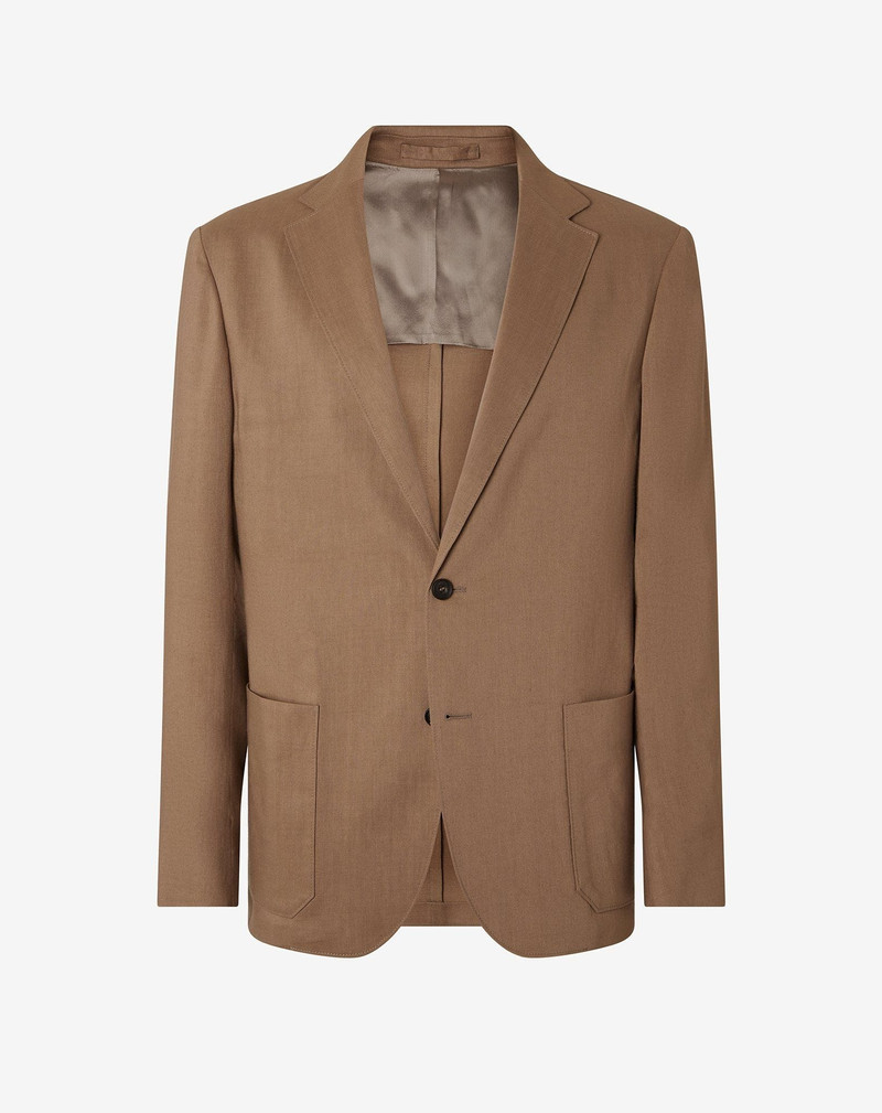 Beige linen, wool and mohair jacket 1