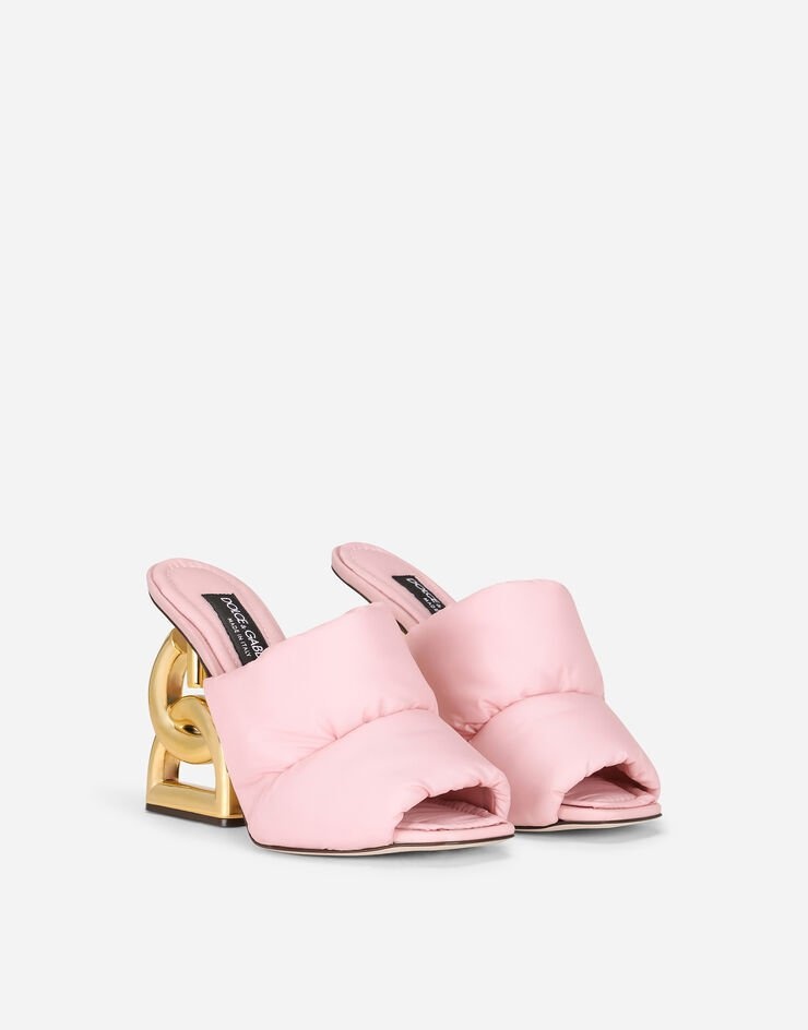 Down-padded mules with 3.5 heel - 2