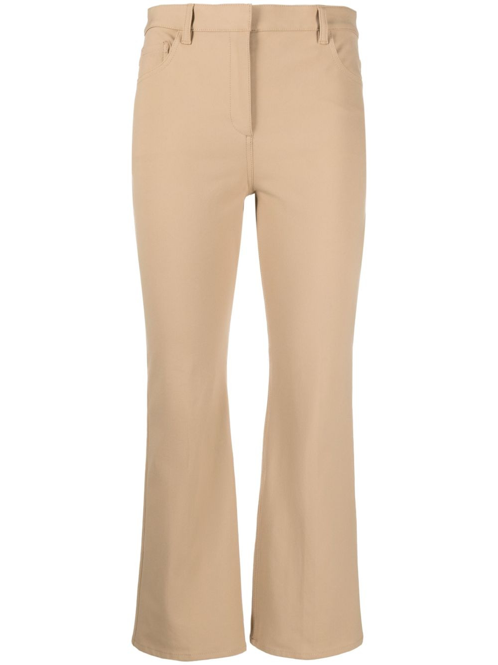 mid-rise cropped trousers - 1