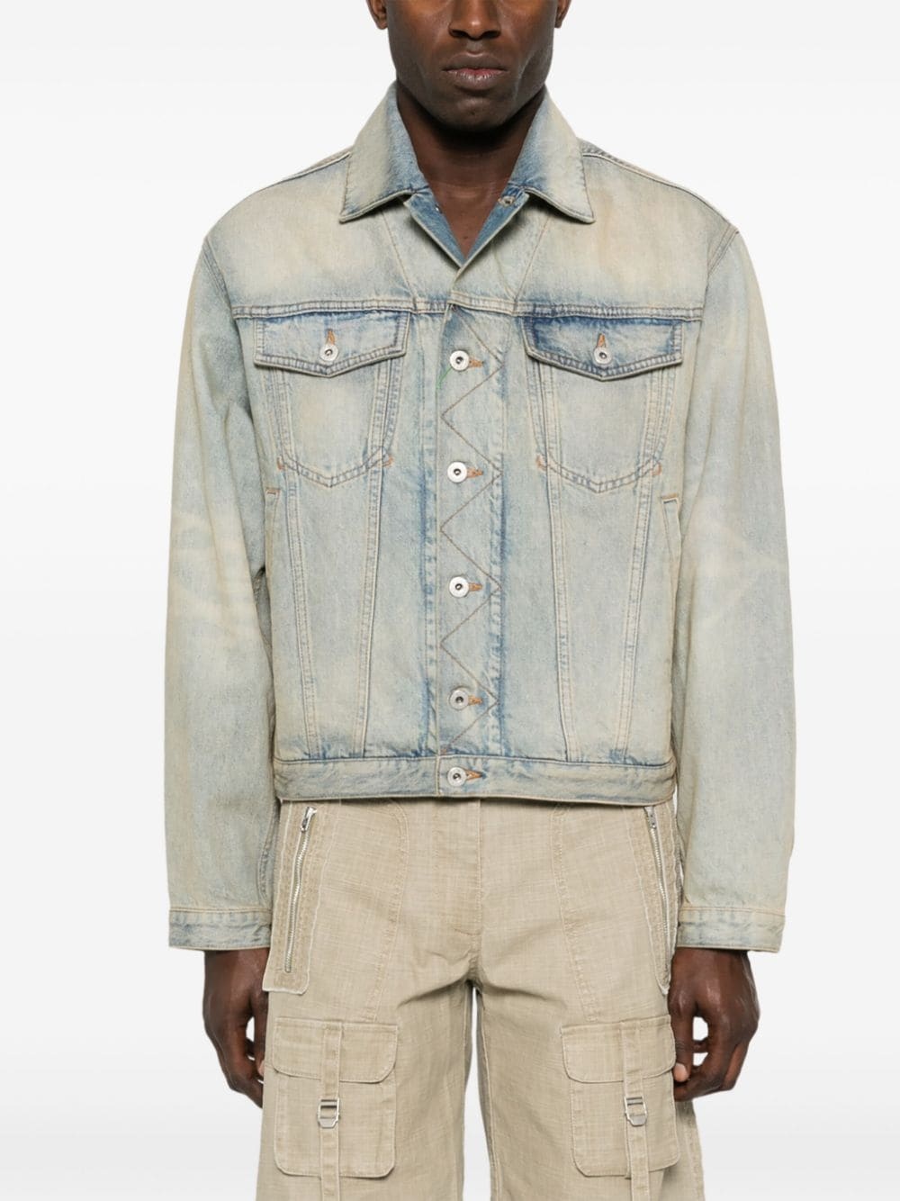 Drawn Varsity denim jacket - 3