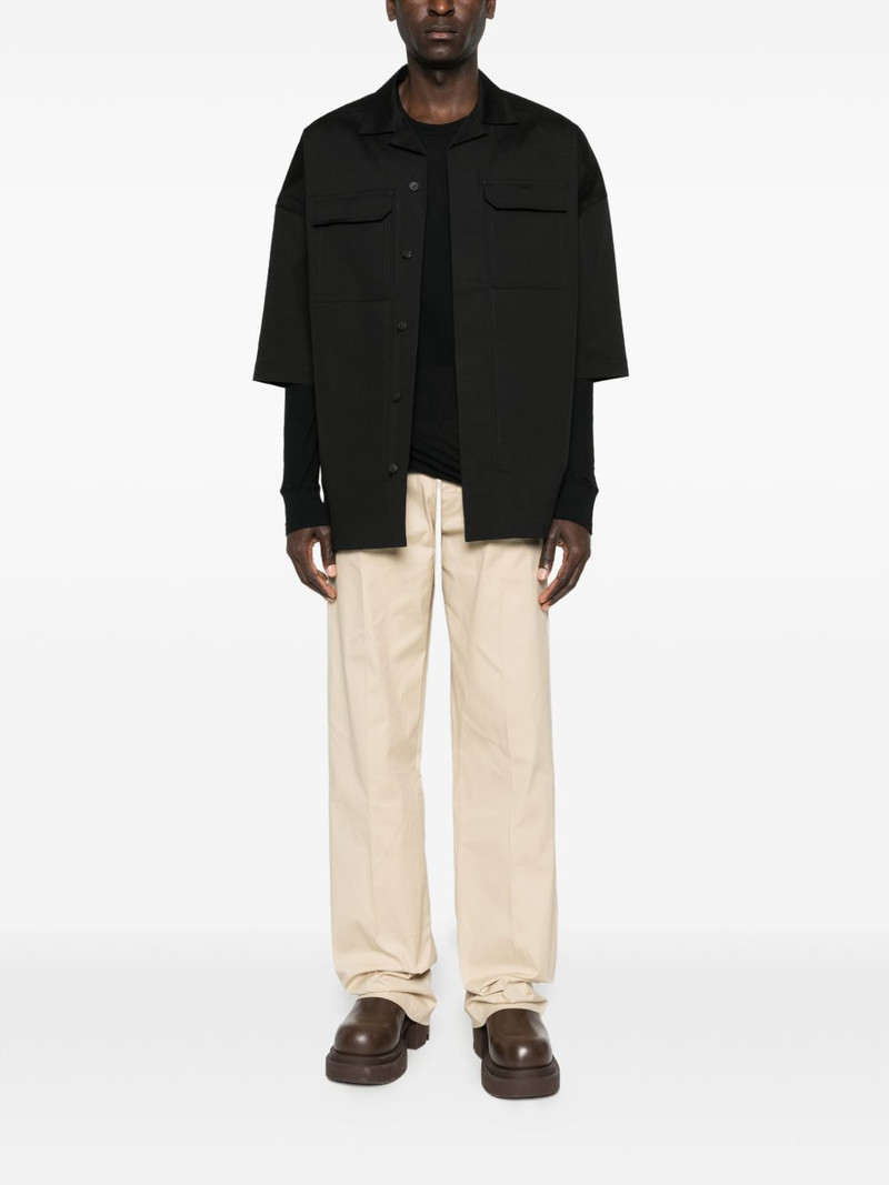 Rick Owens camp-collar flap-pocket shirt outlook