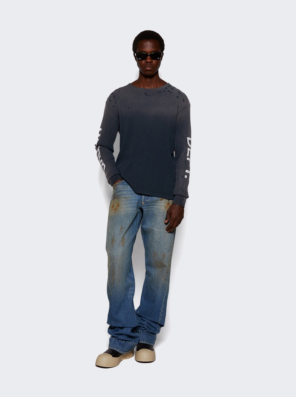 Zip Denim Jeans Indigo - 2