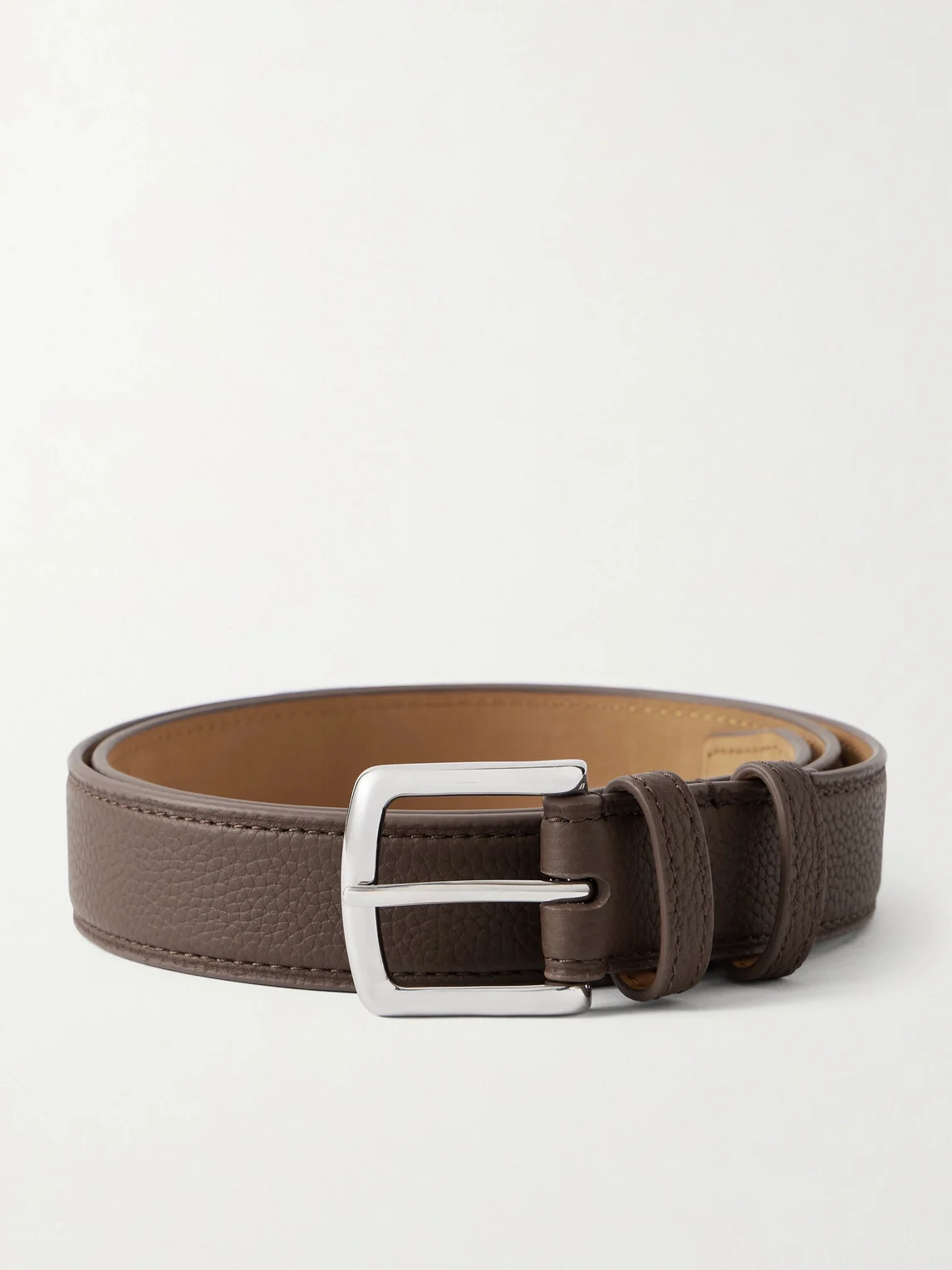 3cm Full-Grain Leather Belt - 1