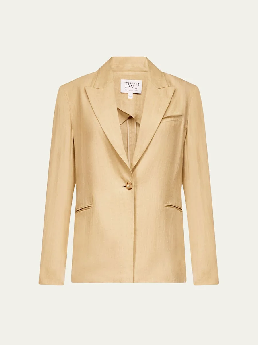 Boy Chintzed Linen Blazer - 1