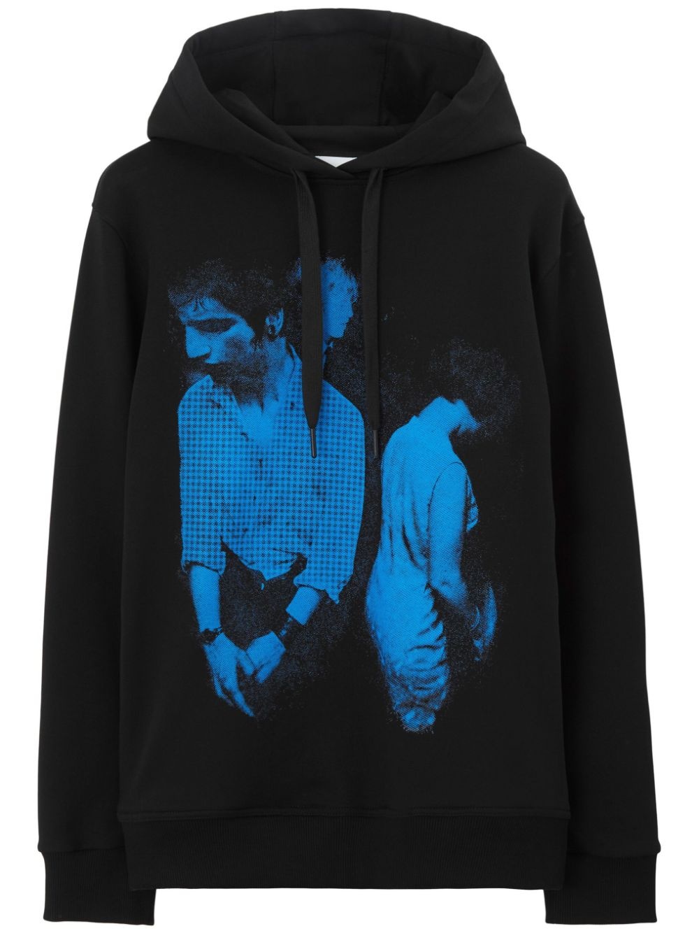 Mod-print cotton hoodie - 1