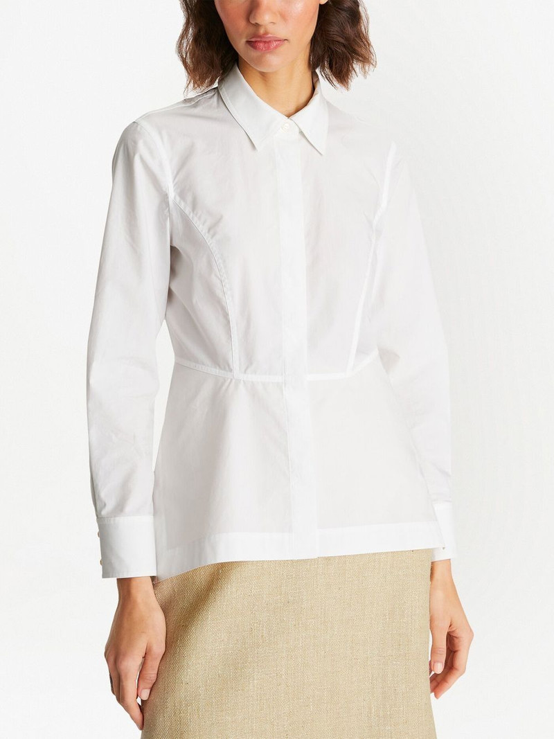 peplum cotton-poplin shirt 4