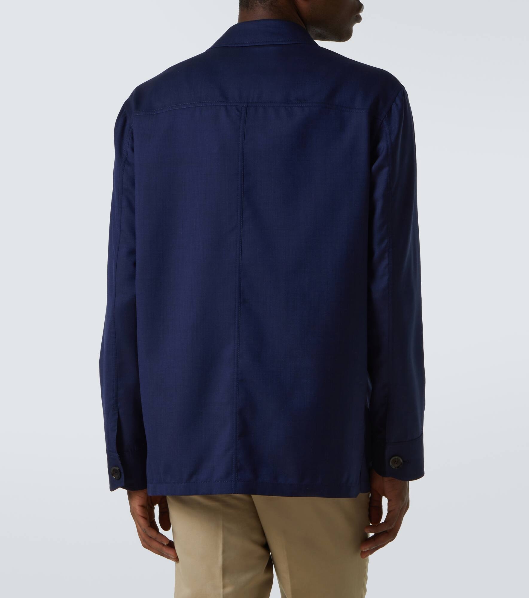 Wool and silk jacket - 4