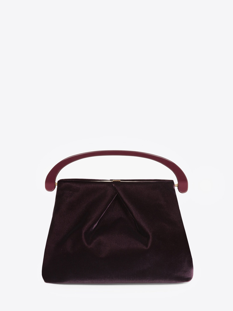 Dries Van Noten PLEATED VELVET BAG outlook
