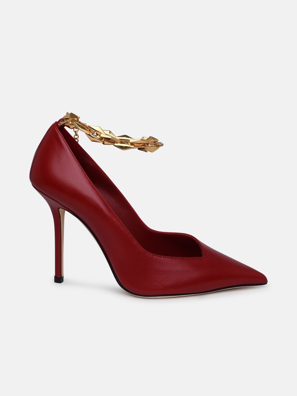 Diamond pumps in red leather - 1