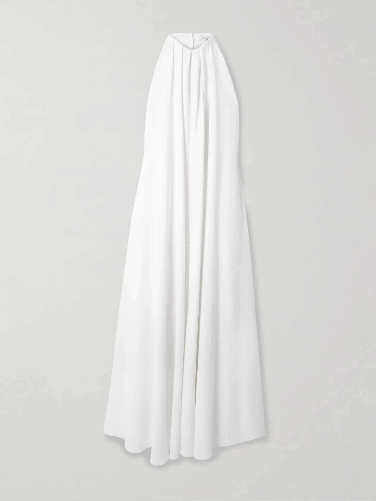 Open-back Draped Cady Halterneck Maxi Dress - 1