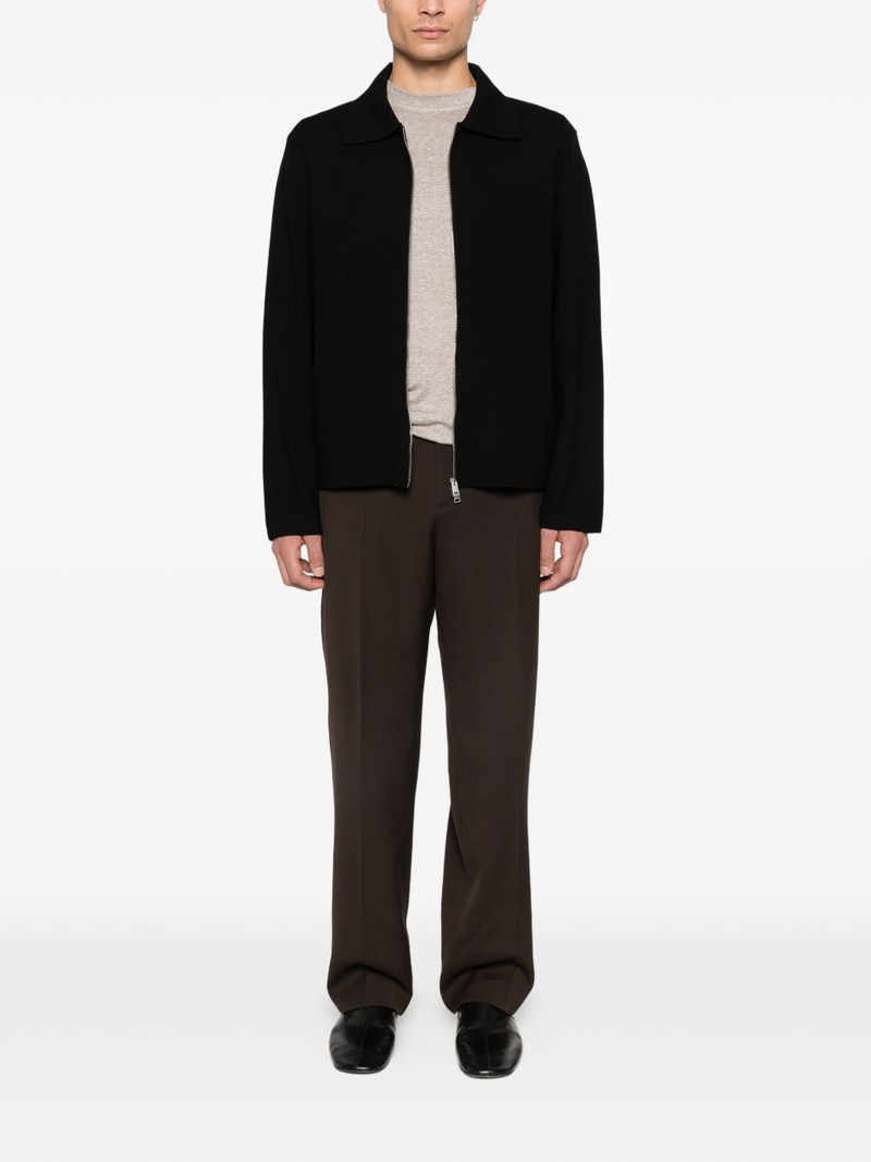 Sandro zip-up knit cardigan outlook
