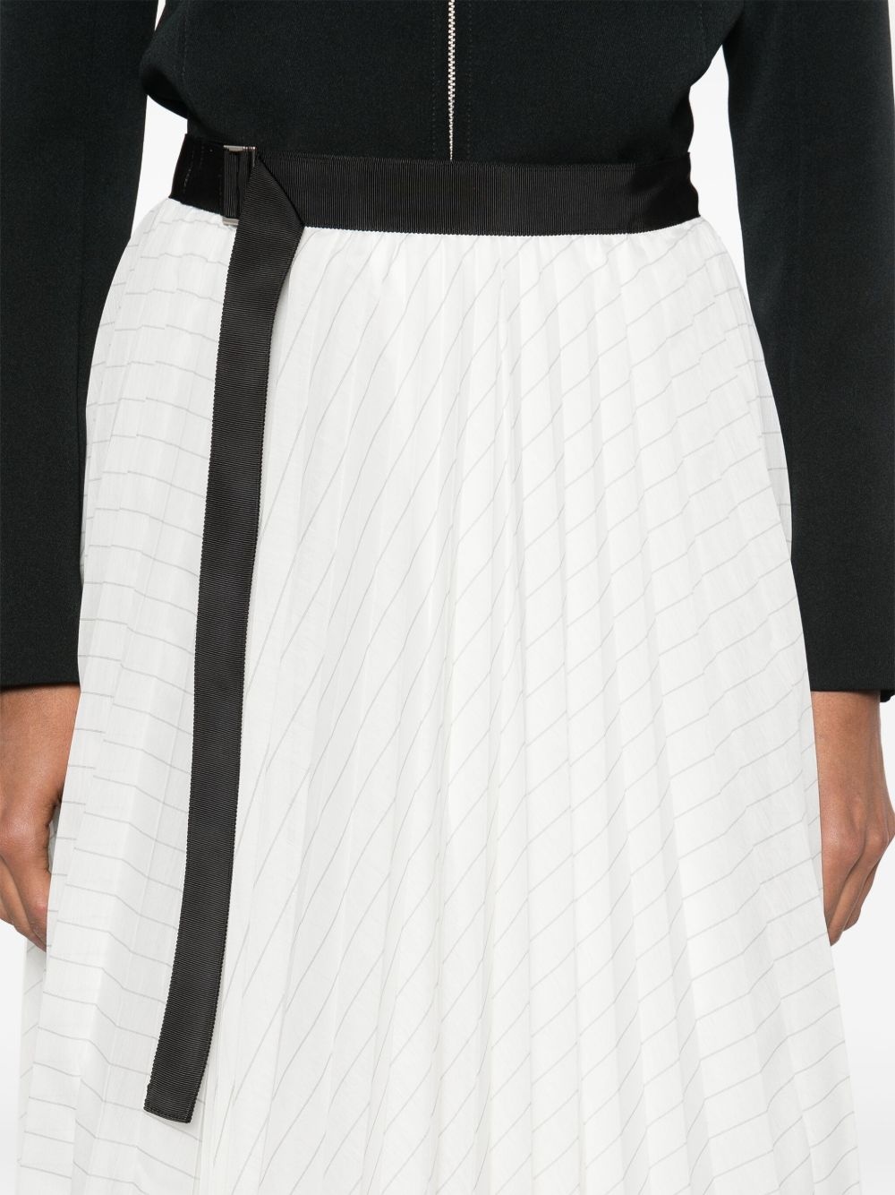 plissé midi skirt - 5