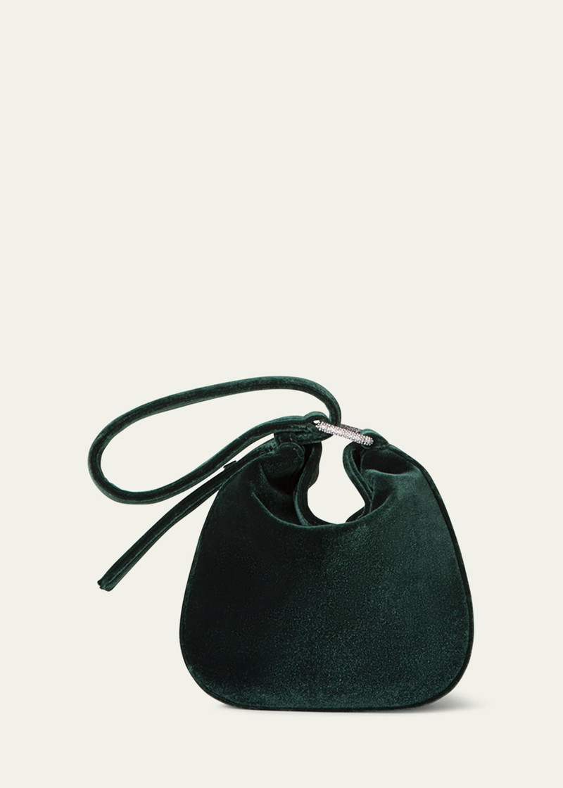 AKRIS Anna Mini Velvet Hobo Bag outlook