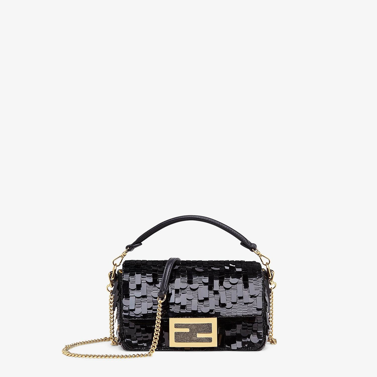 Black sequin mini-bag - 1