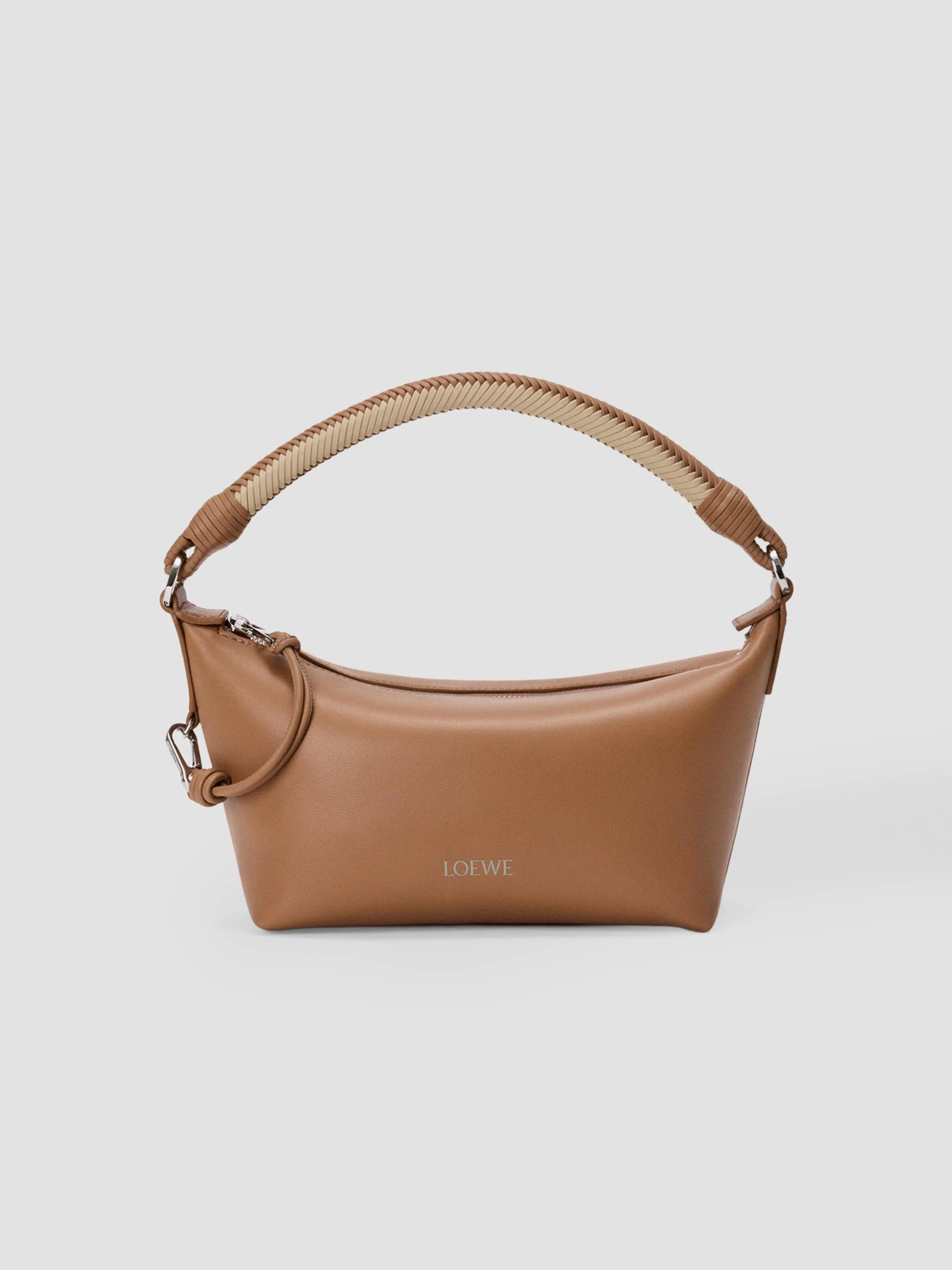Women's Cala Mini Leather Handle Bag - Mocha Beige - 1