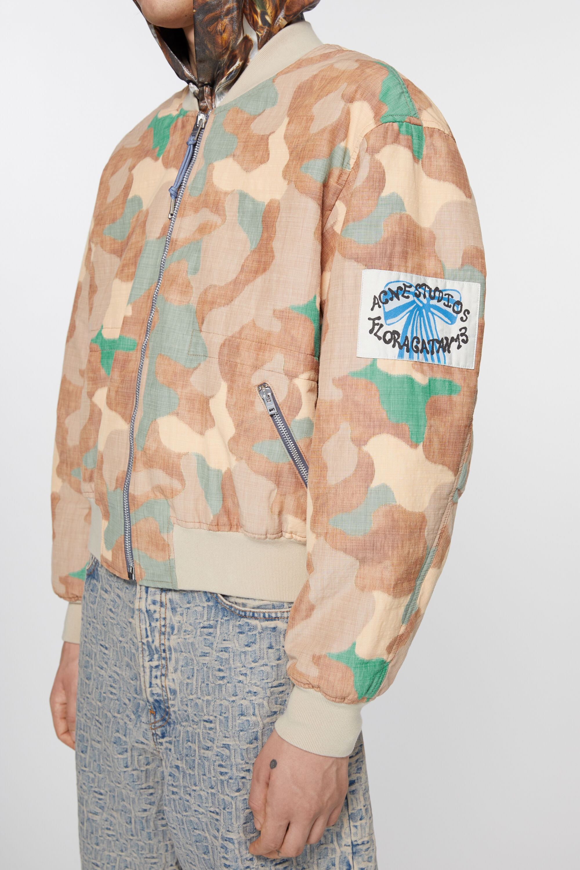 Bomber jacket - Orange/green - 5