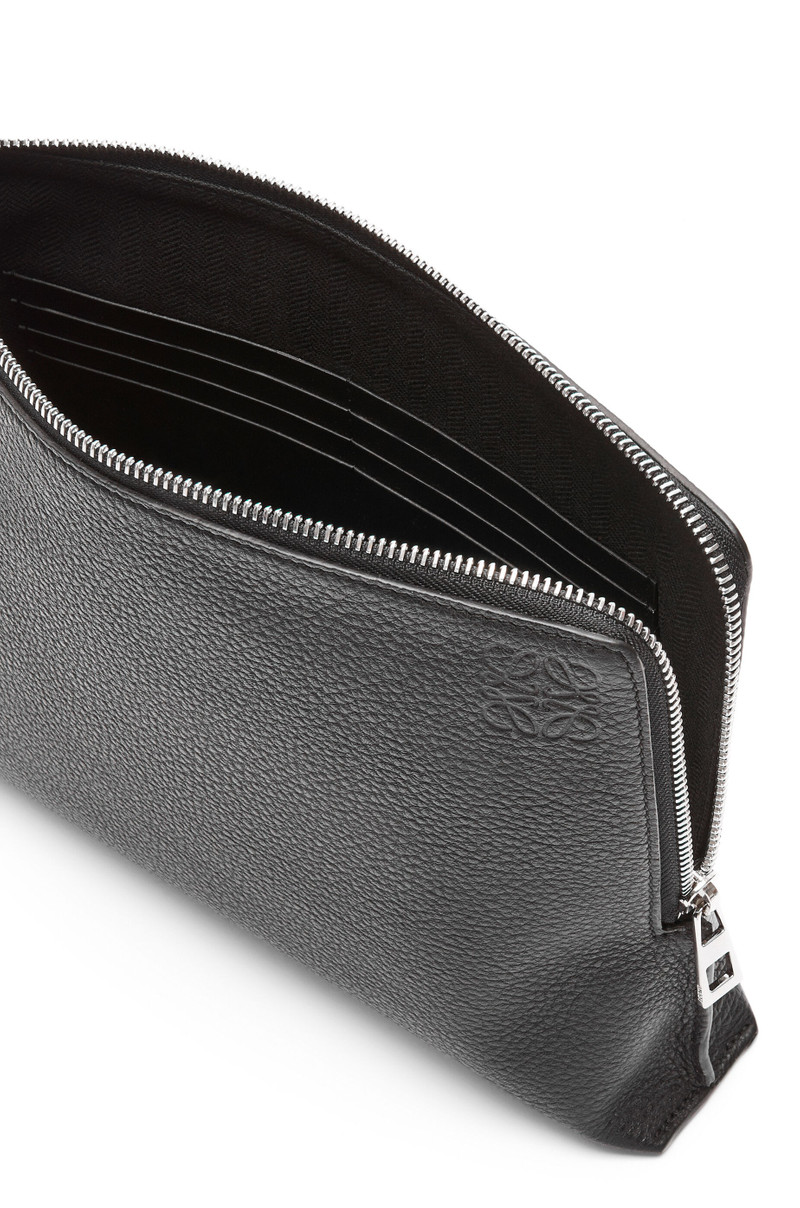 L Zip Pouch in soft grained calfskin 3