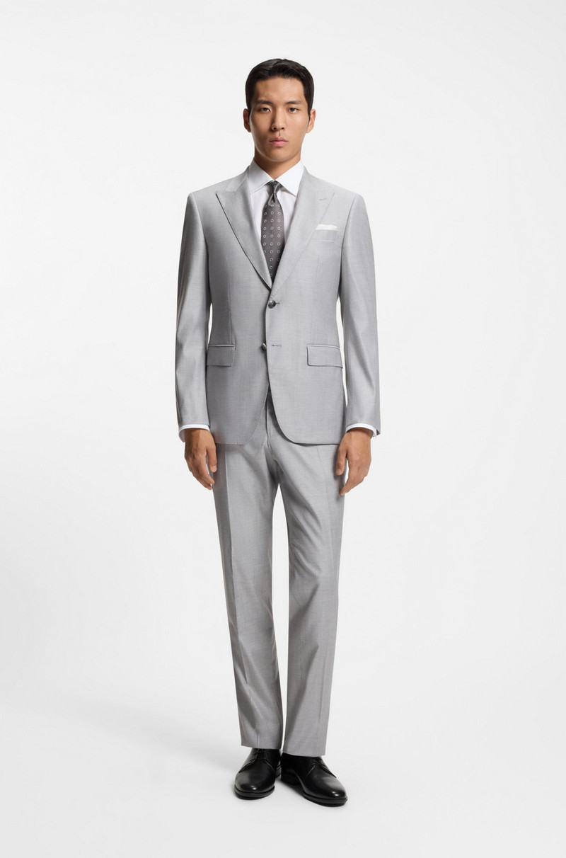 BOSS EMBOSSED-LOGO DERBY SHOES IN LEATHER outlook