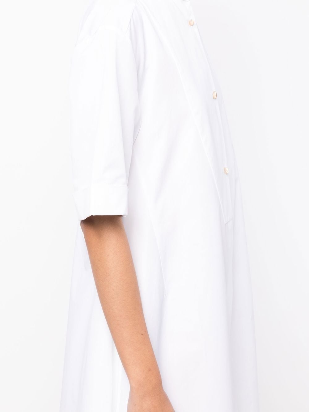 cotton shirt dress - 5