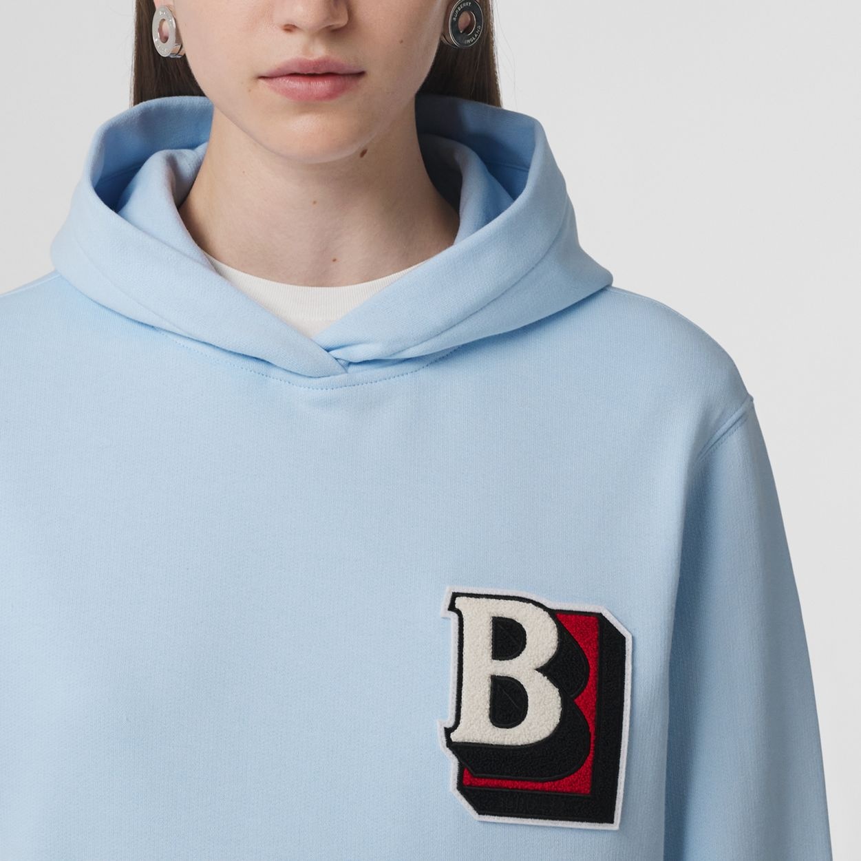 Letter Graphic Cotton Oversized Hoodie - 3