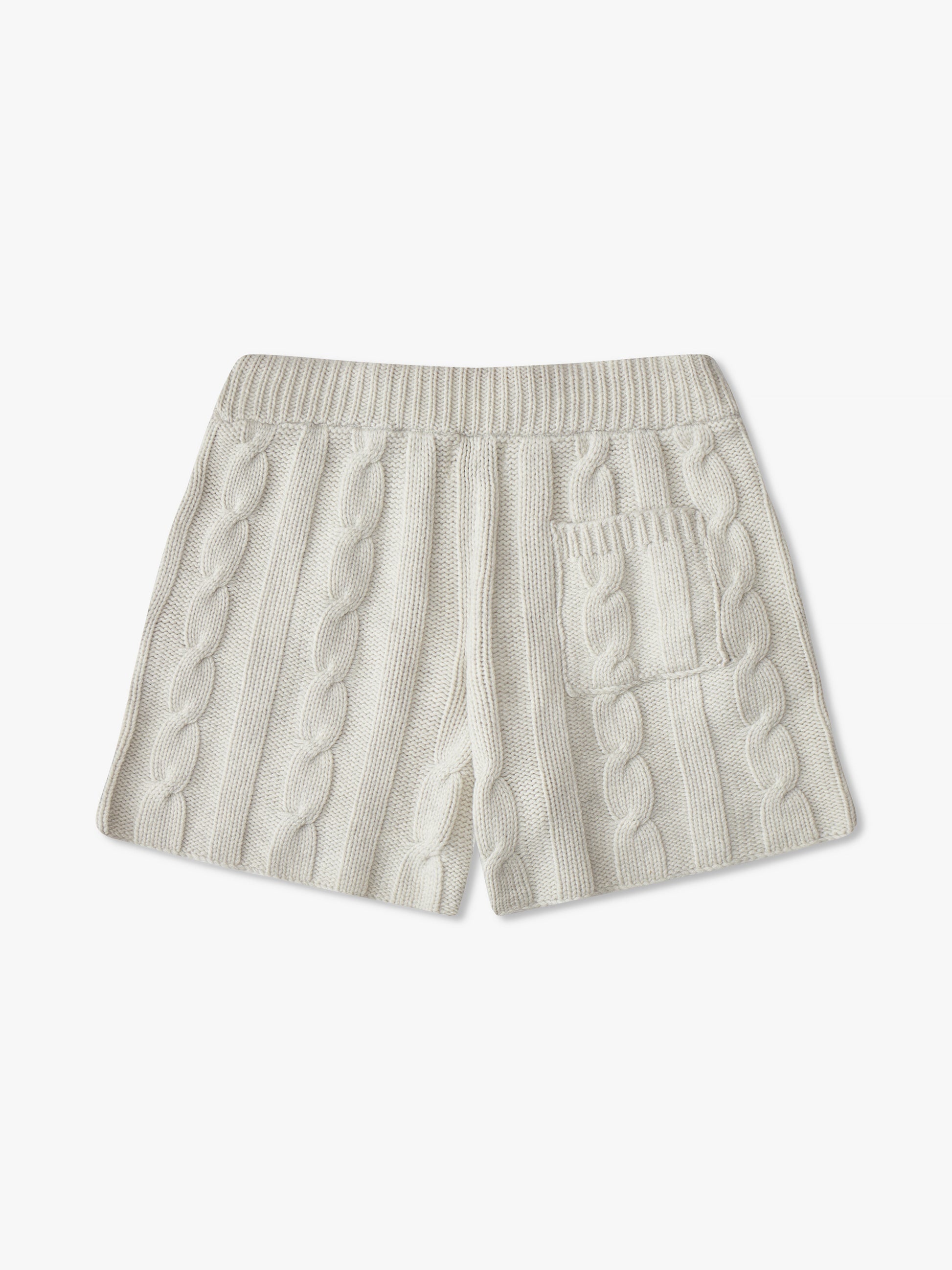 CABLE KNIT SHORTS - 2