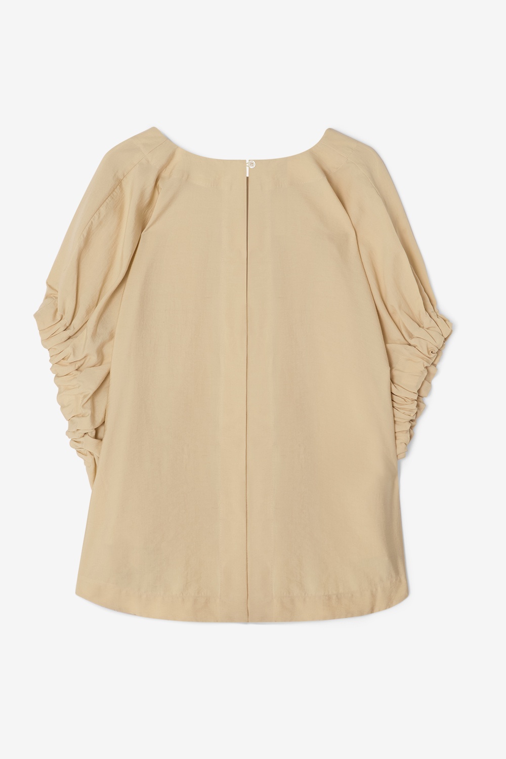 Rouched v-neck top sand - 2