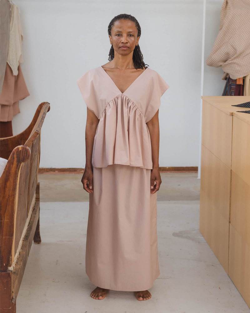 Cable Skirt - Organic Cotton Poplin 4