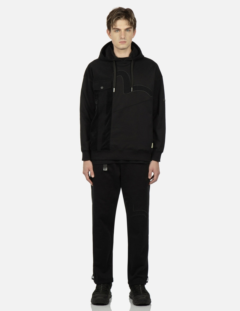 SEAGULL APPLIQUÉ PATCHWORK HOODED SWEATSHIRT 5