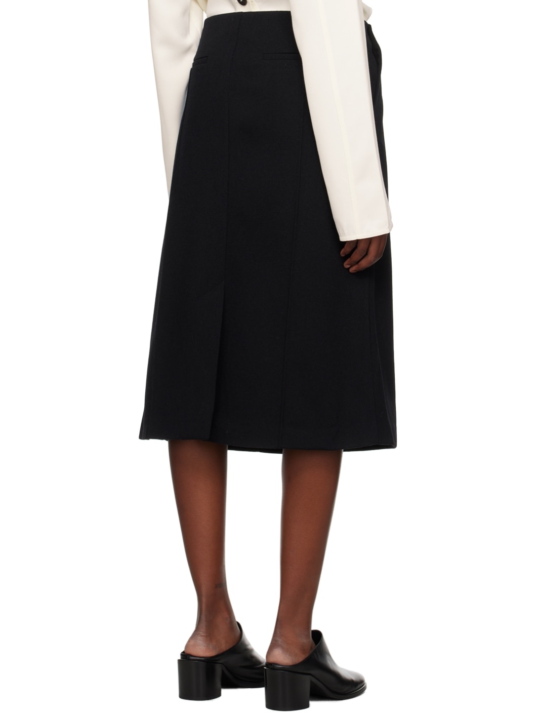 Black Elvin Midi Skirt - 3