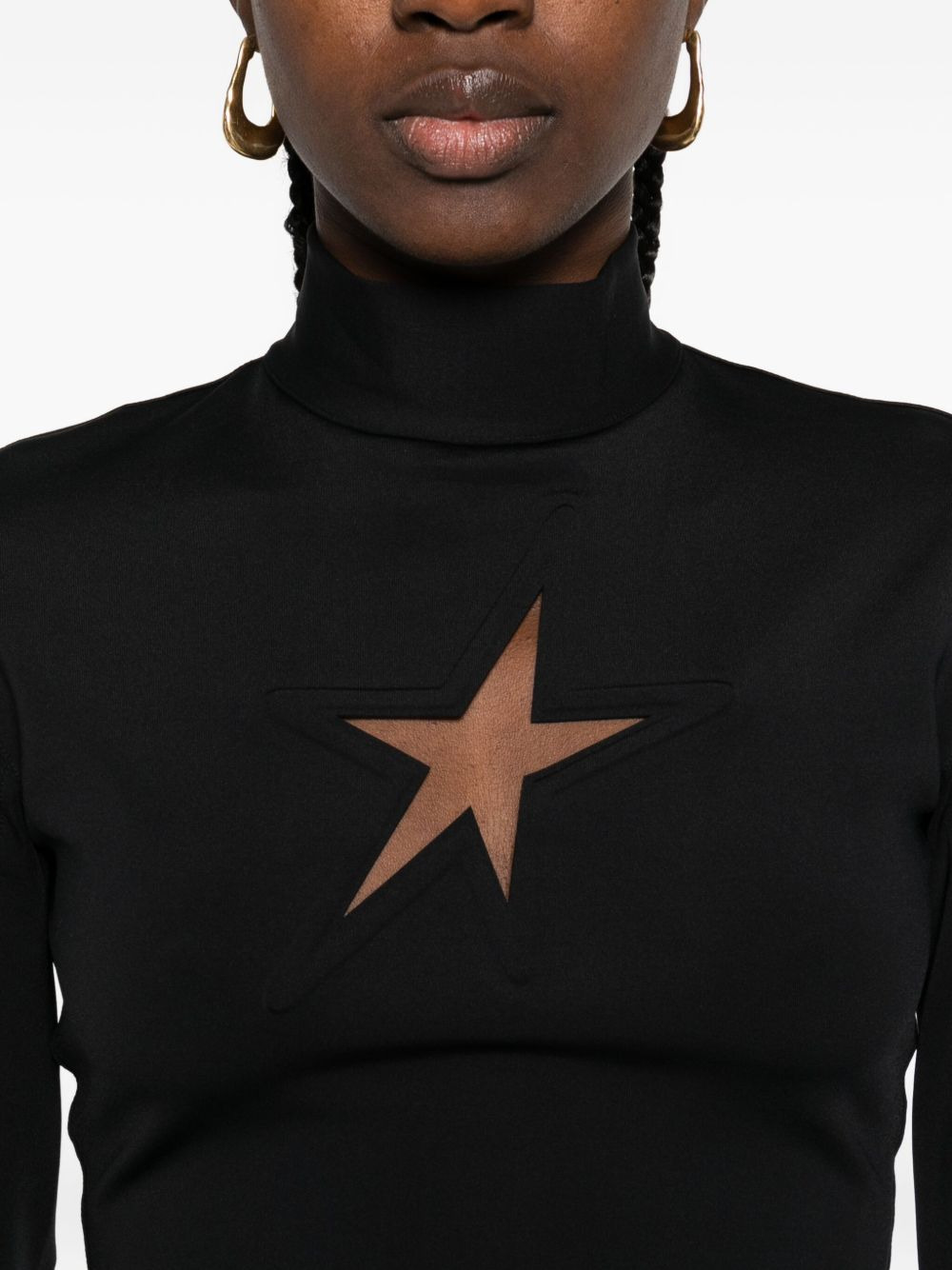high-neck long-sleeve T-shirt - 5