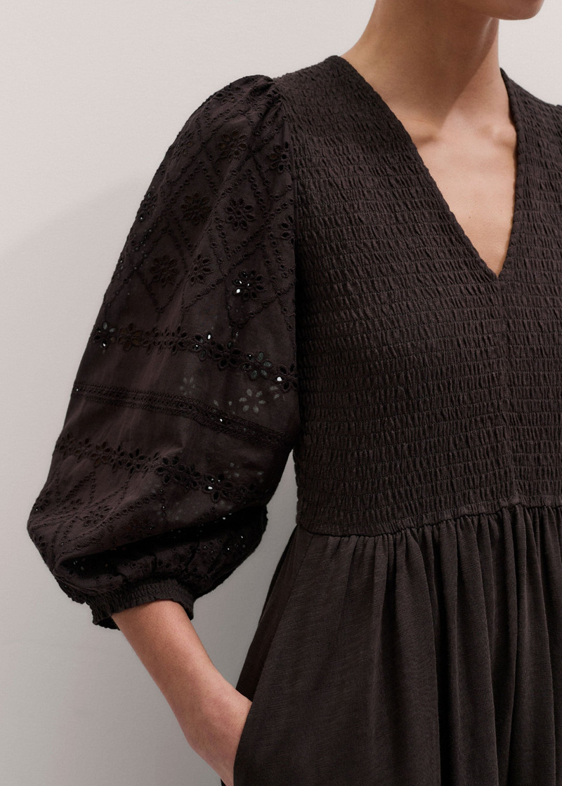 ME+EM Broderie Anglaise Sleeve Maxi Dress outlook