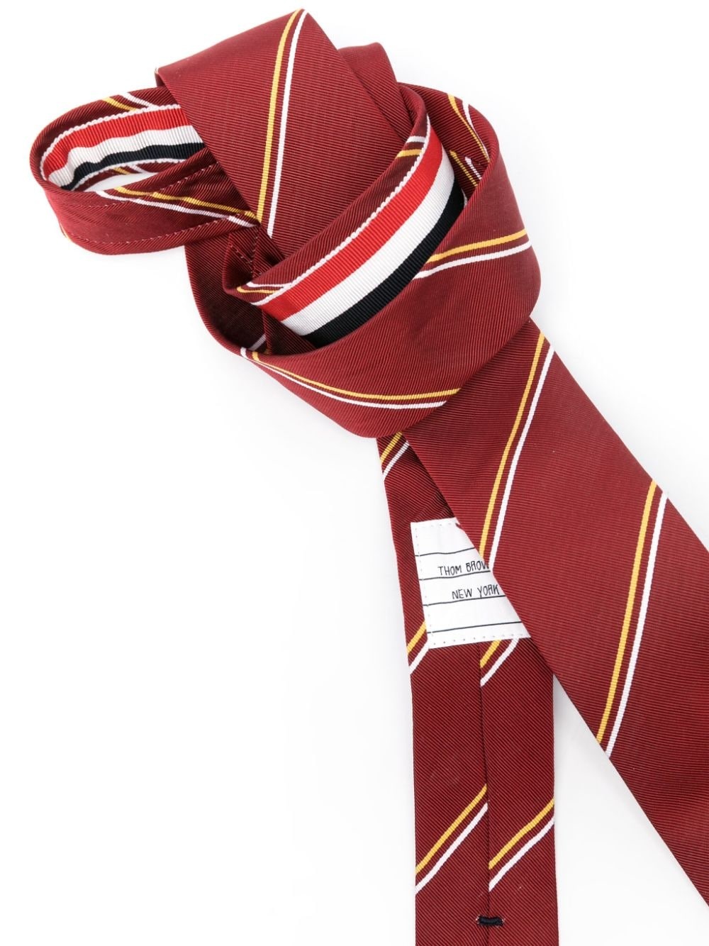 striped silk-blend tie - 2