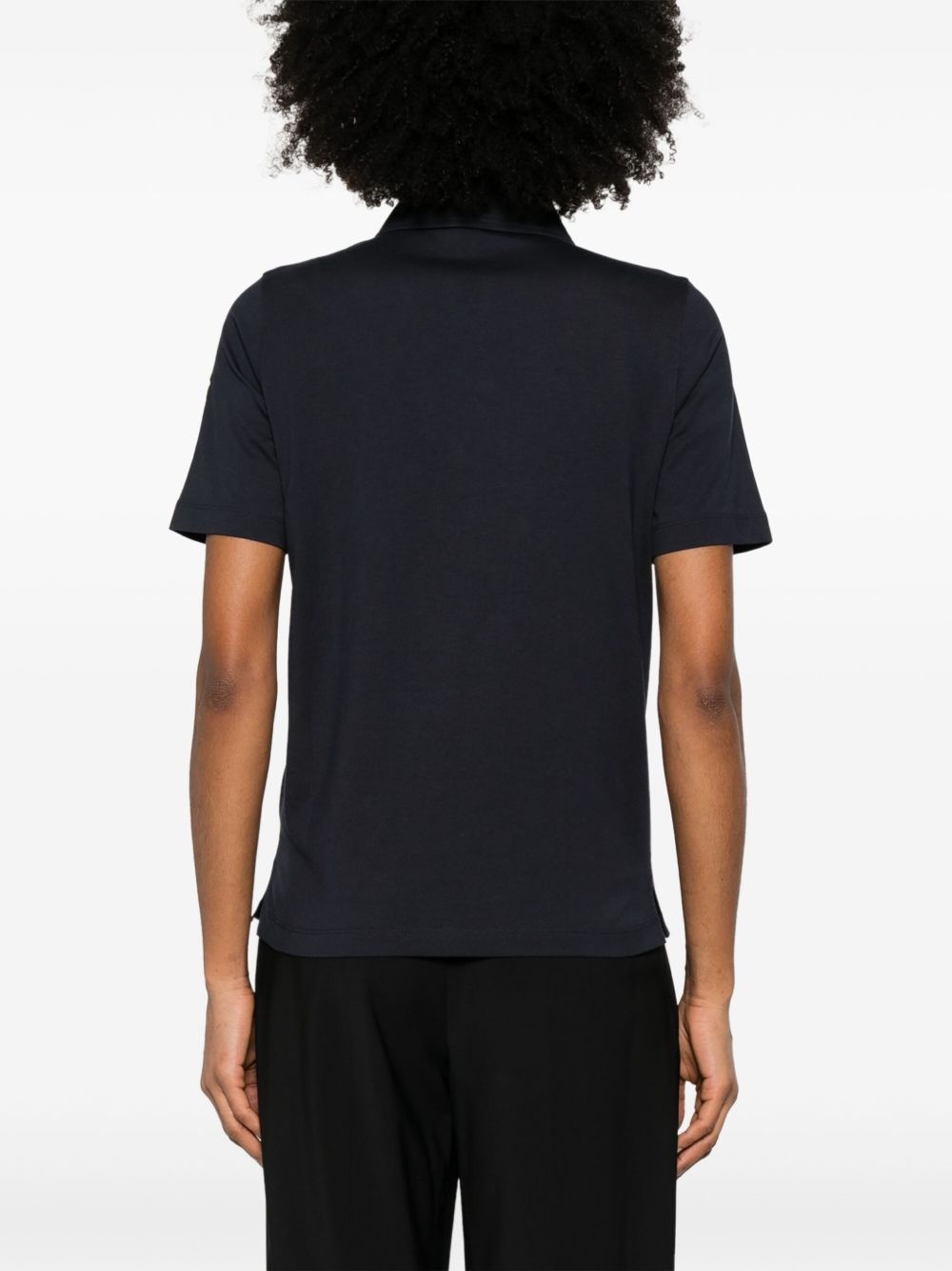 logo-patch polo shirt - 4