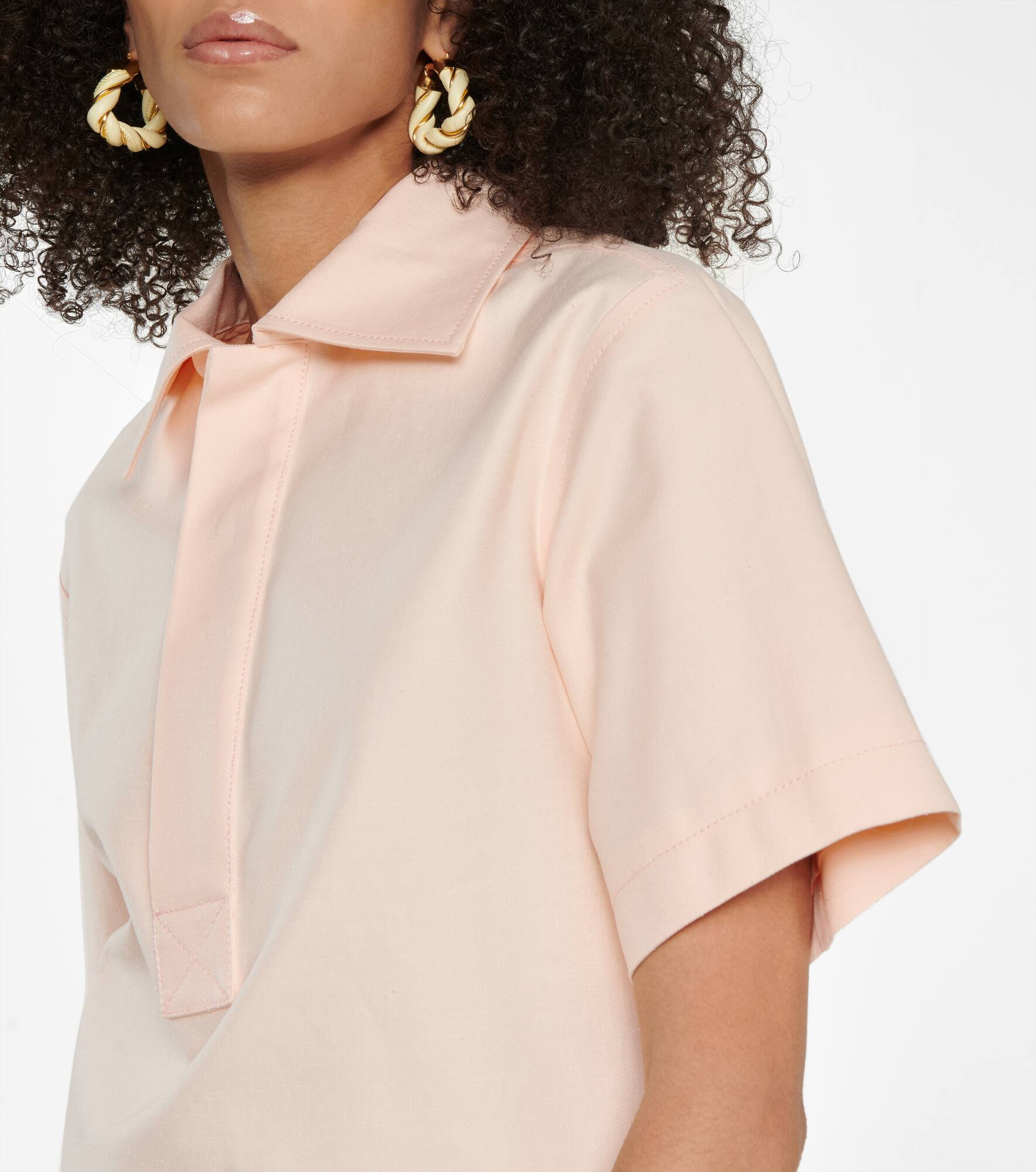 Cotton polo top - 5