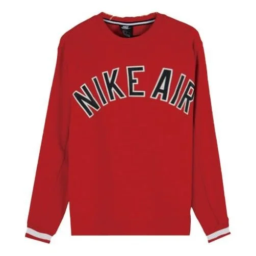 Nike Knit Round Neck Athleisure Casual Sports Red AR1823-657 - 1