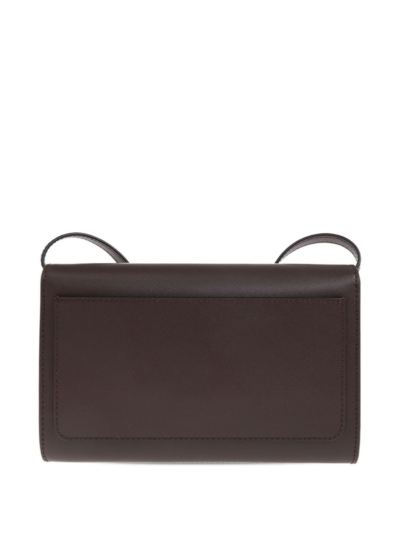 FURLA circular-clasp leather tote bag outlook
