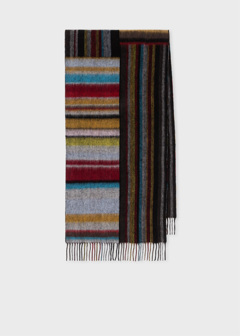 Mixed 'Signature Stripe' Scarf - 1