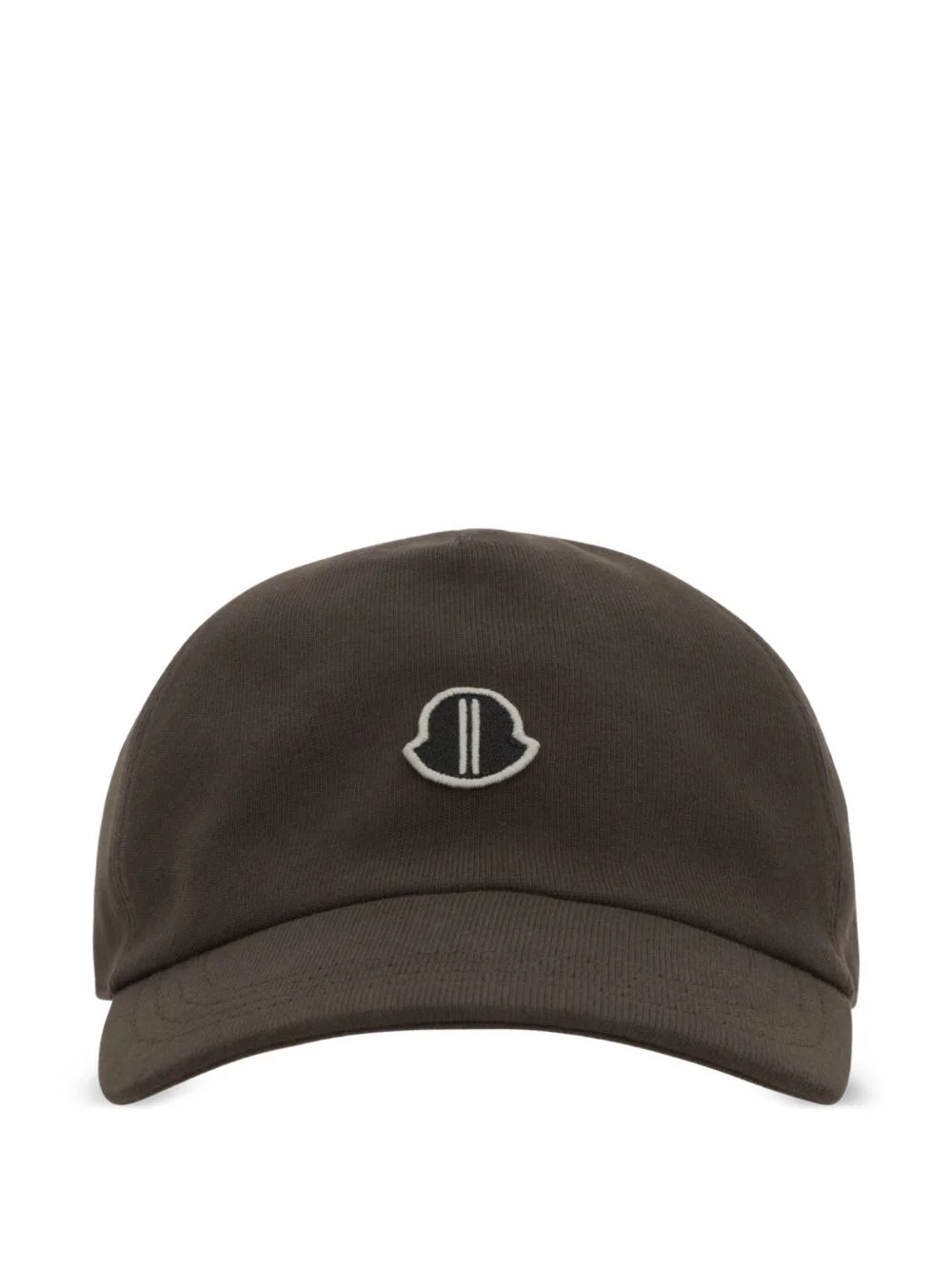 x Rick Owens logo patch cotton baseball cap - 1