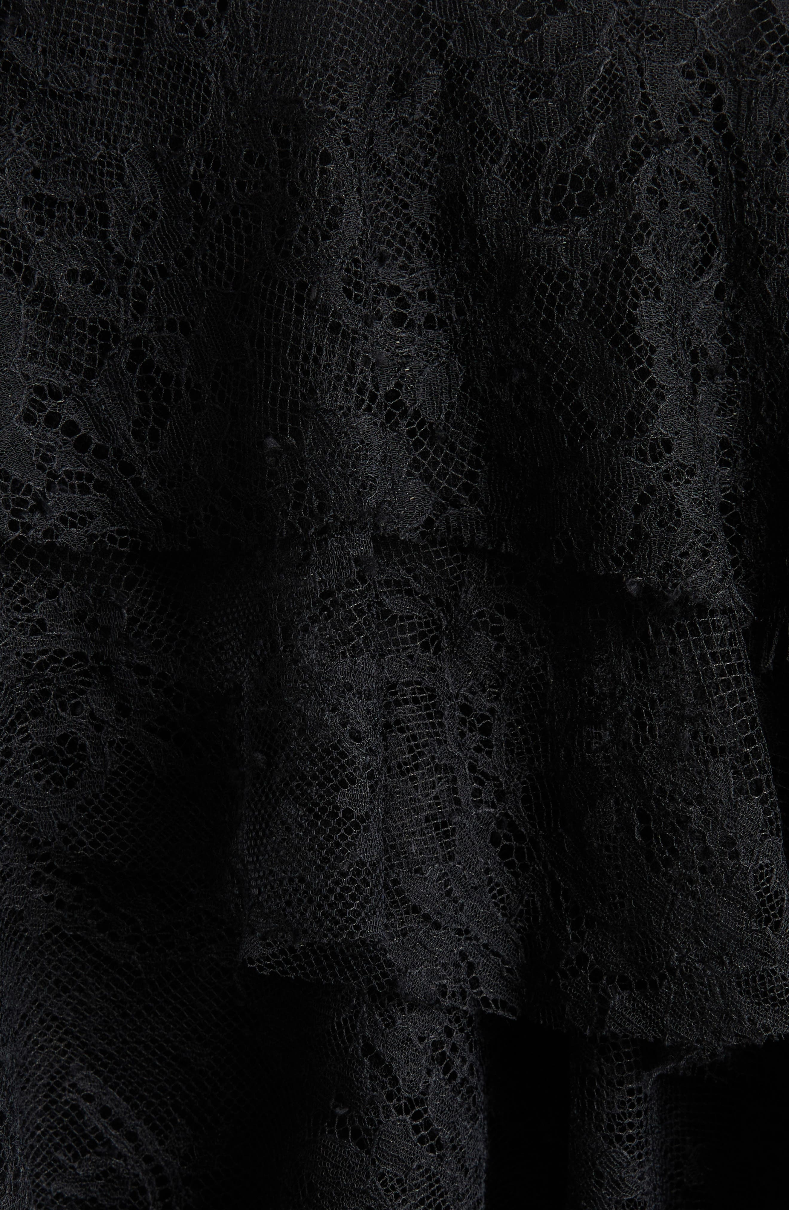 McQueen Tiered Cobweb Lace Miniskirt in Black at Nordstrom - 5