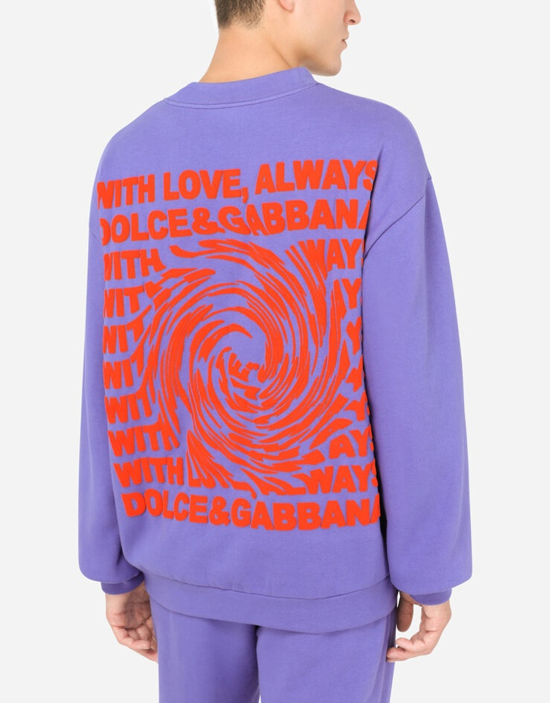 Jersey sweatshirt with 3D print 5