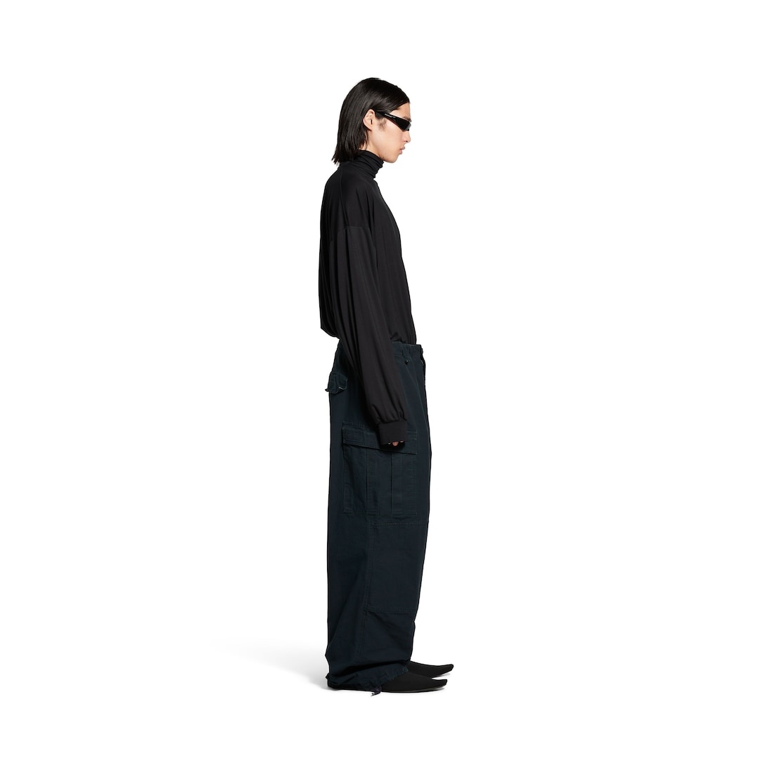 Men's Large Cargo Pants in Ink - 3