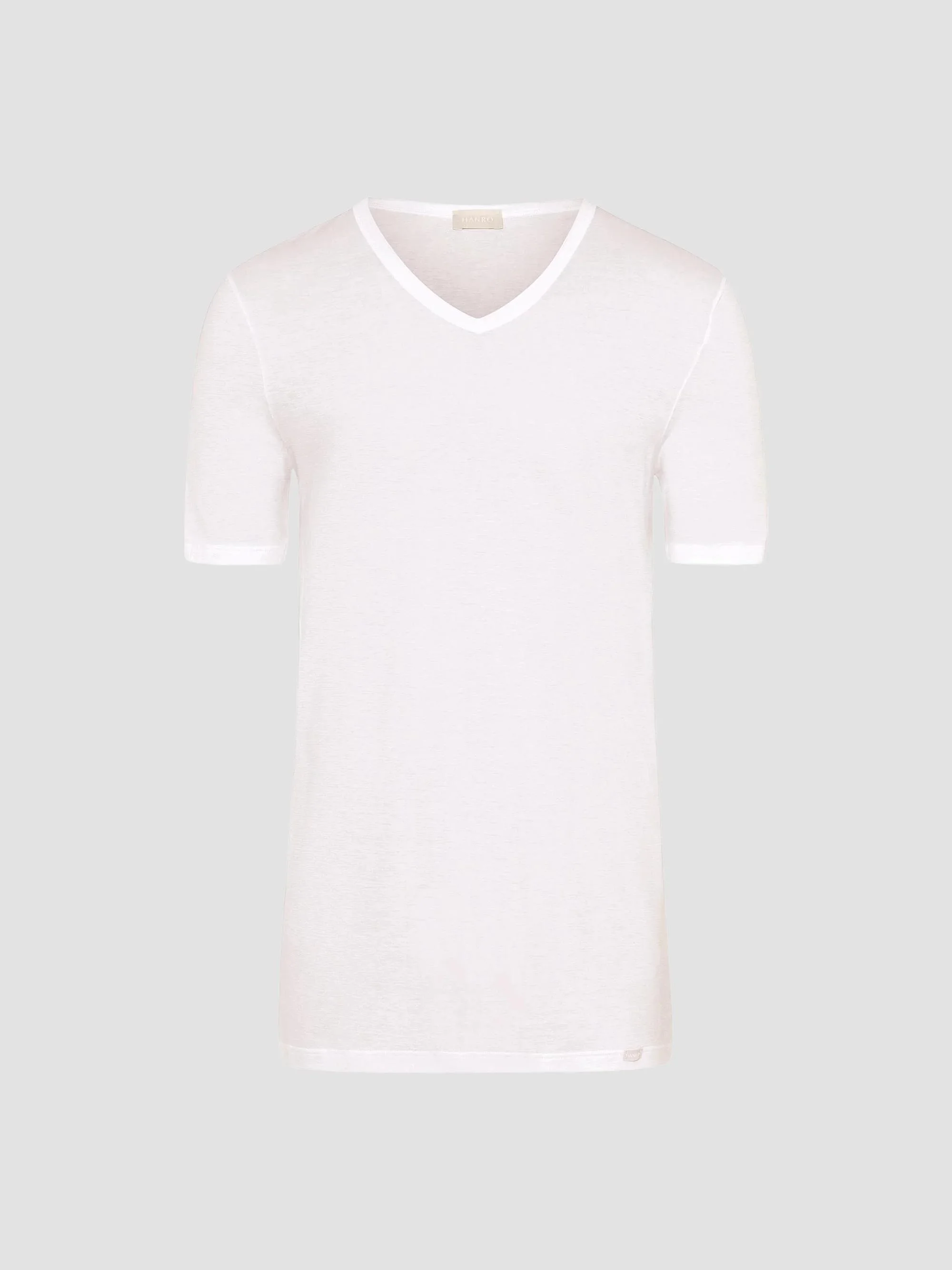 Men's Cotton V-Neck T-Shirt - White - 1